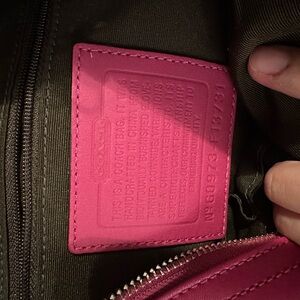 Coach Fuchsia Leather Women's Bag